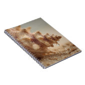 Conch Seashell mit Water Drop Notebook Notizblock (Rechte Seite)