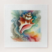 Conch Shell 160724AREF203 - Watercolor Puzzle (Horizontal)