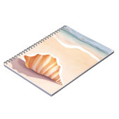 Conch Shell | Ocean Seashell Coastal Beach Notizblock (Linke Seite)