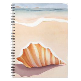 Conch Shell | Ocean Seashell Coastal Beach Notizblock