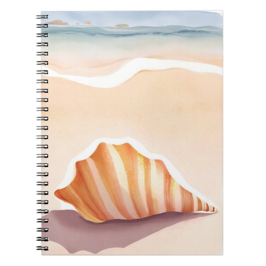 Conch Shell | Ocean Seashell Coastal Beach Notizblock (Vorderseite)