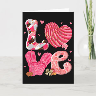 Concha Liebt Valentinstag Mexikanischer Süßer Pan Karte