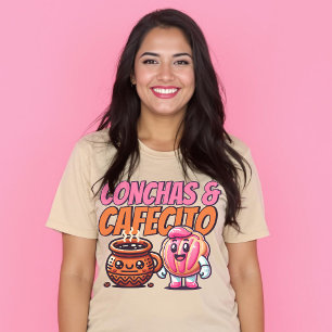 Conchas & Cafecito Spanisches Süßes Kaffee Pan Dul T-Shirt