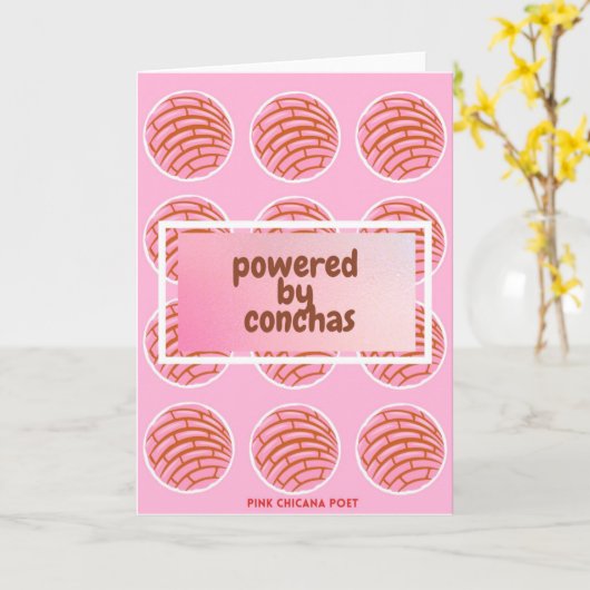 Conchas Grußkarte Karte (Gelbe Blume)