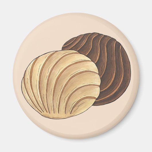 Conchas Mexican Pan Dulce Sweet Bread Panadería Magnet (Vorne)