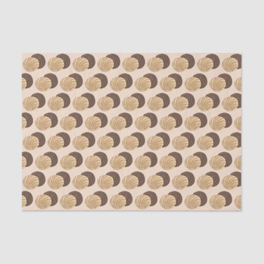 Conchas Mexican Pan Dulce Sweet Bread Panadería Seidenpapier (Vorderseite)