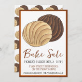 Conchas mexikanische Konditorei Bake Sale Einladung (Vorne/Hinten)