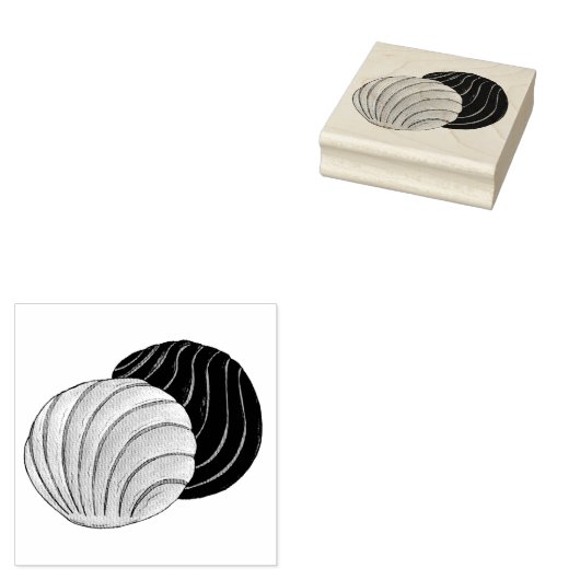 Conchas mexikanische Konditorei Bake Sale Gummistempel (Stempel)