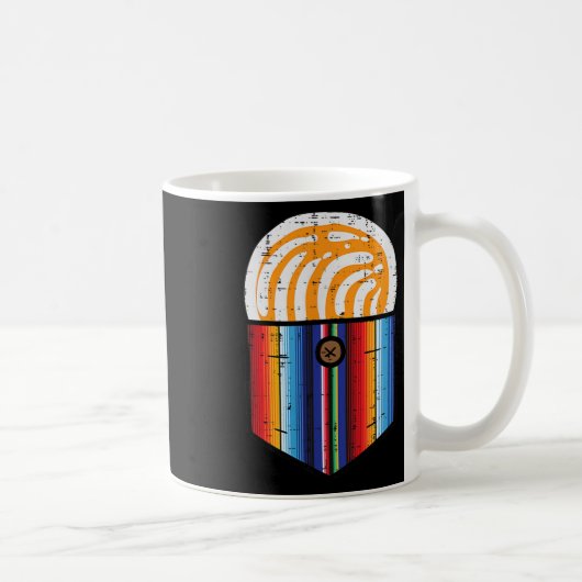 Conchas Serape Pocket Cinco De Mayo Mexican Fiesta Kaffeetasse (Rechts)