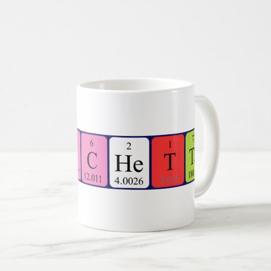 Conchetta Periodenname Tasse (VorderseiteRechts)