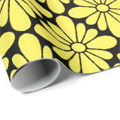 Concho Blume Muster Gelb Geschenkpapier (Rolleneckpunkt)