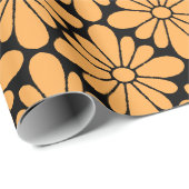 Concho Blume Muster Marigold Wrapping Paper Geschenkpapier (Rolleneckpunkt)