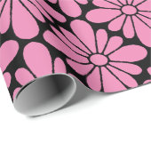 Concho-Blume Muster rosa Geschenkpapier (Rolleneckpunkt)