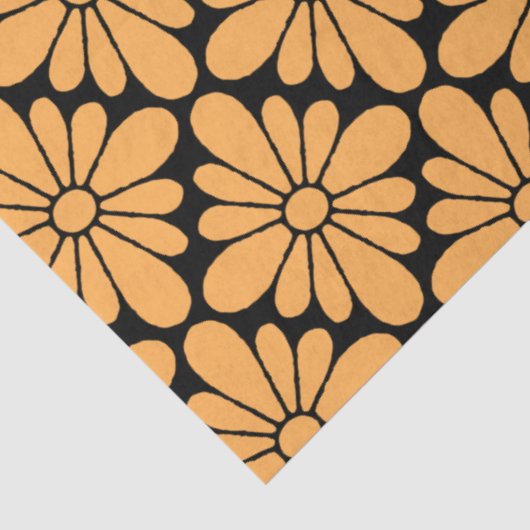 Concho Blume Pattern Marigold Seidenpapier (Ausschnitt)