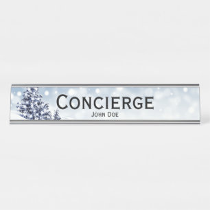 Concierge Christmas Edition Schreibtischnamensplakette