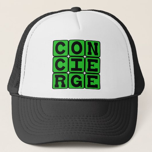 Concierge, Dienststellung Truckerkappe (Vorderseite)