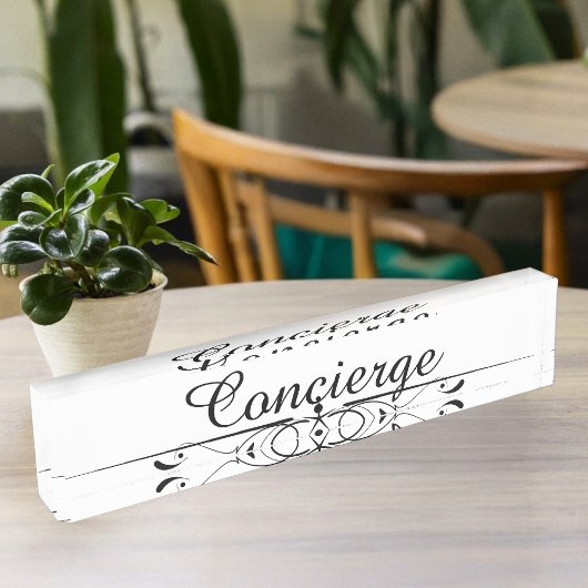 Concierge Namensplakette