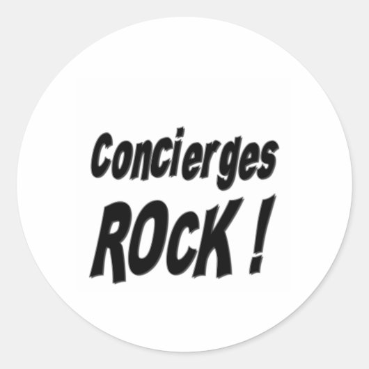 Concierges Rock! Aufkleber (Vorderseite)