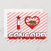 Concord, CA Postkarte (Vorne/Hinten)