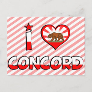 Concord, CA Postkarte