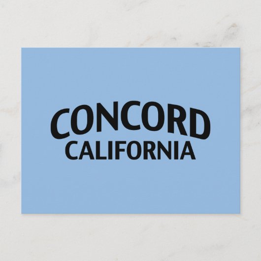 Concord California Postkarte (Vorderseite)