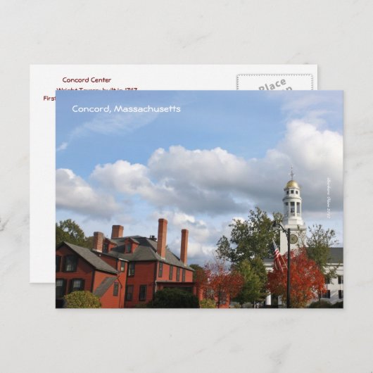 Concord Center Postkarte (Vorne/Hinten)