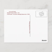 Concord Center Postkarte (Rückseite)