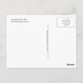 Concord Center Postkarte (Rückseite)