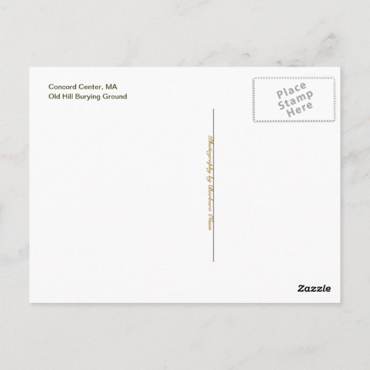 Concord Center Postkarte (Rückseite)