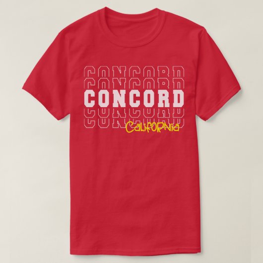 Concord City California Concord CA T-Shirt (Design vorne)