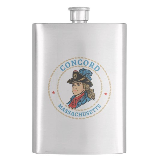 Concord Massachusetts Colonial Flachmann (Vorderseite)