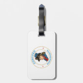 Concord Massachusetts Colonial Gepäckanhänger (Rückseite vertikal)