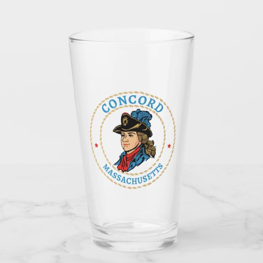 Concord Massachusetts Colonial Glas (Vorderseite)