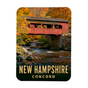 Concord New Hampshire Granite State Erbe Magnet