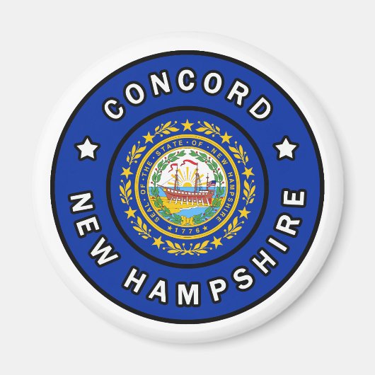 Concord New Hampshire Magnet (Vorne)