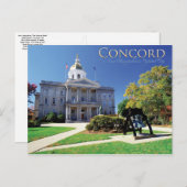 Concord New Hampshire Postkarte (Vorne/Hinten)