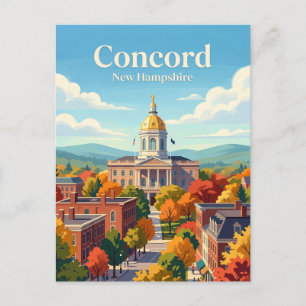 Concord, New Hampshire Postkarte