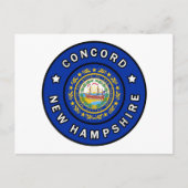 Concord New Hampshire Postkarte (Vorderseite)