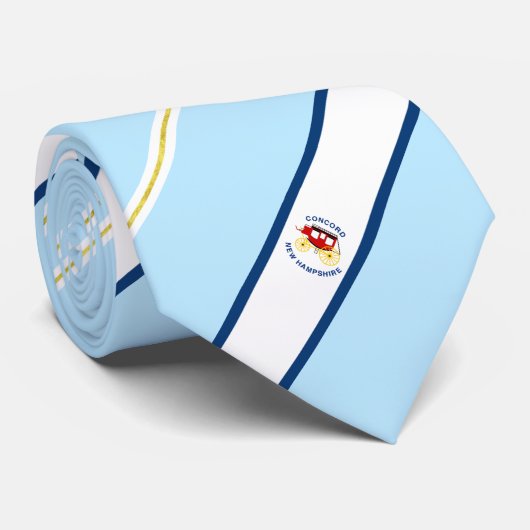 Concord (New Hampshire) Stadtflagge Neck Tie Krawatte (Gerollt)