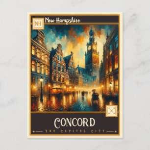 Concord, New Hampshire   Vintage Postkarte