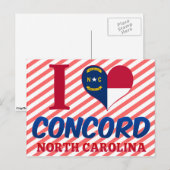 Concord, North Carolina Postkarte (Vorne/Hinten)