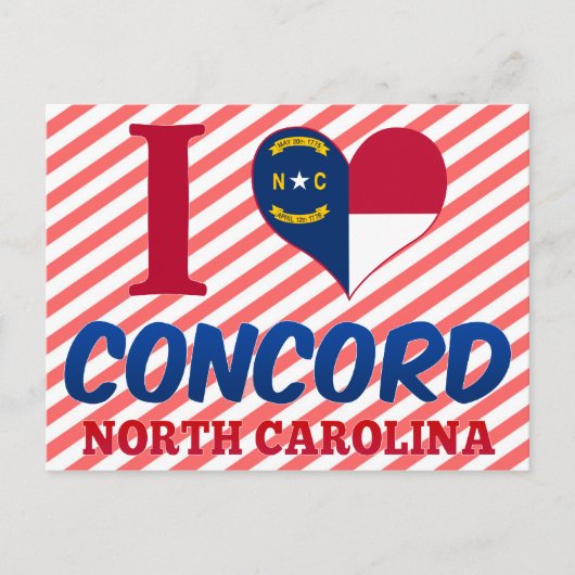Concord, North Carolina Postkarte (Vorderseite)
