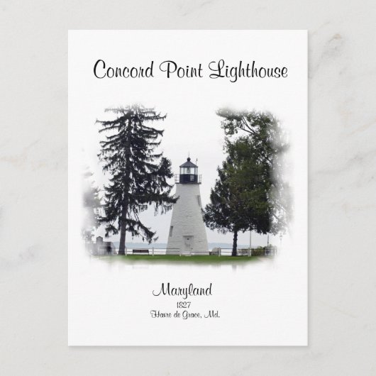 Concord Point Light - Havre de Grace, Maryland Postkarte (Vorderseite)