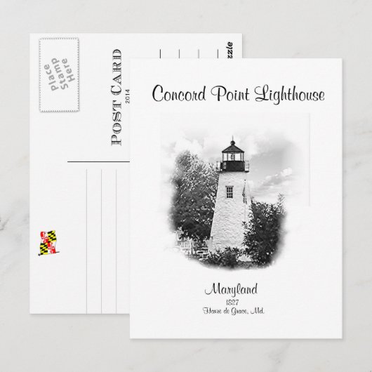Concord Point Light - Havre de Grace, Md 2020 Postkarte (Vorne/Hinten)