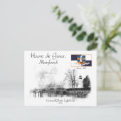 Concord Point Lighthouse Havre de Grace, Maryland Postkarte (Stehend Vorderseite)