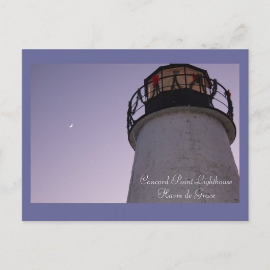Concord Point Lighthouse, Havre de Grace Postcard Postkarte (Vorderseite)