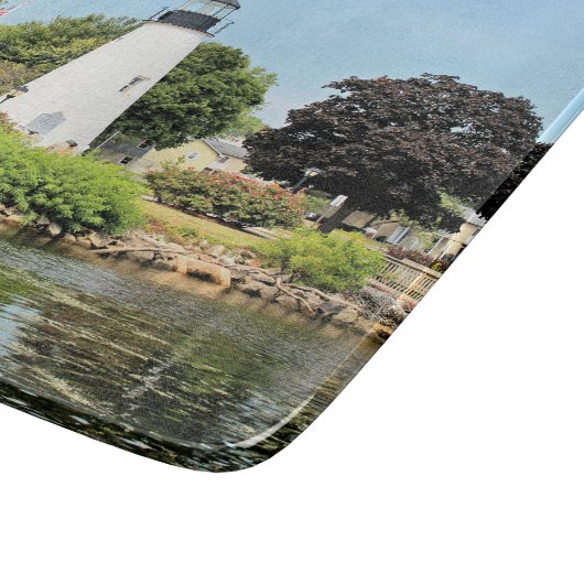Concord Point Lighthouse, Maryland Cutting Board Schneidebrett (Ecke)