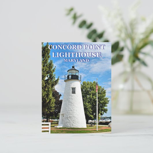 Concord Point Lighthouse, Maryland Postcard Postkarte (Stehend Vorderseite)
