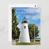 Concord Point Lighthouse, Maryland Postcard Postkarte (Vorne/Hinten)