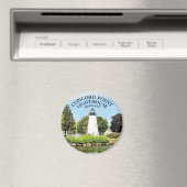 Concord Point Lighthouse, Maryland Round Magnet (In Situ (Geschirrspüler))
